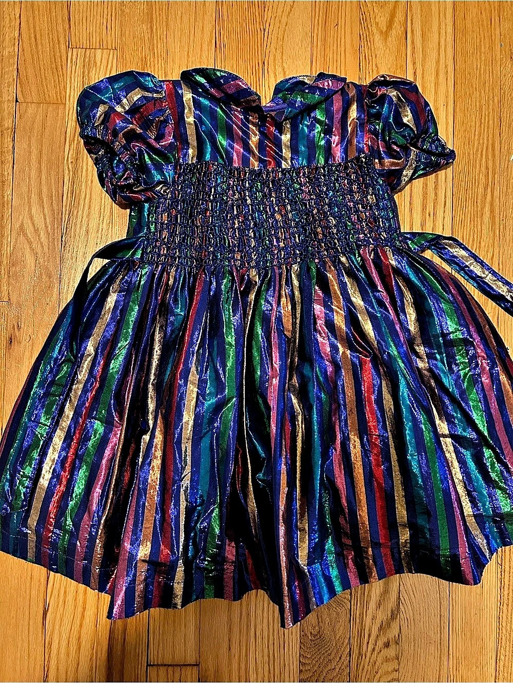 Boden Girls' Striped Party Dress Size 4-6Y